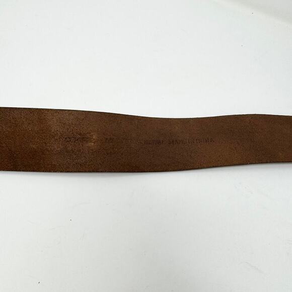 Brown Leather Folk Belt Paisley Fabric Rickrack Festival Ren Faire Peasant Sz M - Picture 12 of 12